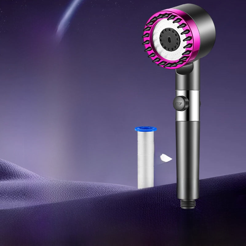 Pressurized Shower Head with Filter and Hose Set