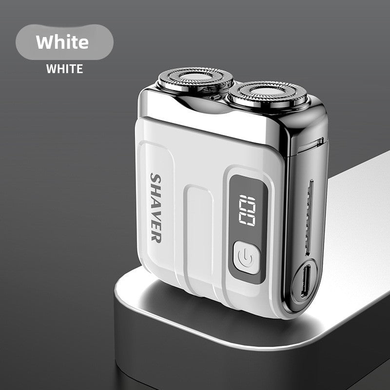 Mini USB Rechargeable Electric Shaver with Magnetic Dual Head