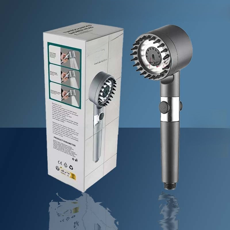 Pressurized Shower Head with Filter and Hose Set