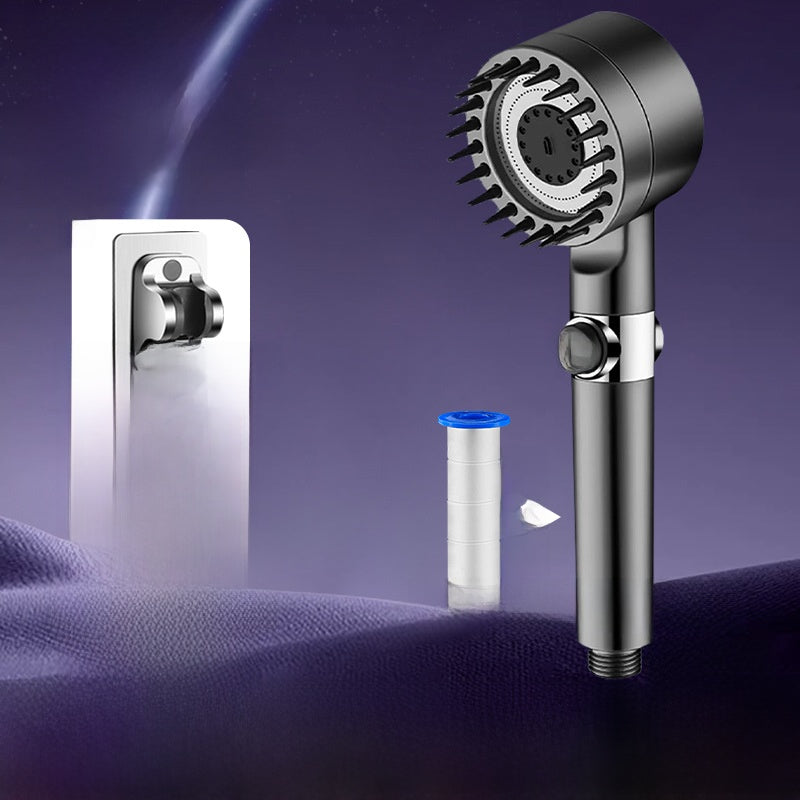 Pressurized Shower Head with Filter and Hose Set