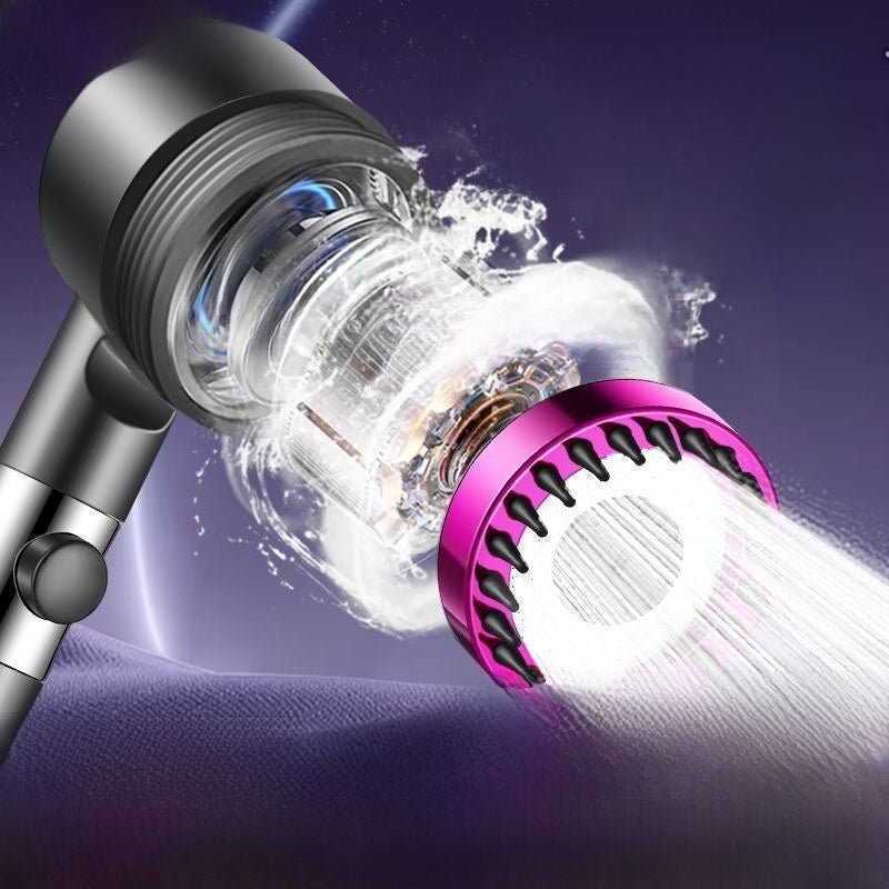 Pressurized Shower Head with Filter and Hose Set