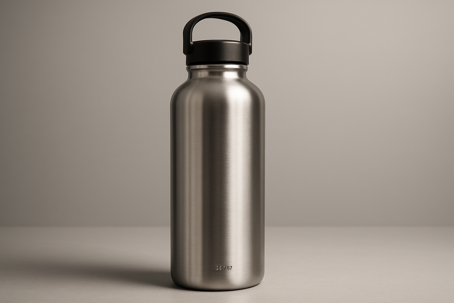 High-quality 3D rendered 32oz stainless steel water bottle